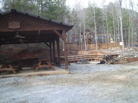 The Pavillion with playground in the back